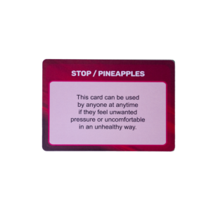 stop pineapples card